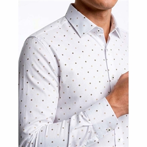 Koszula męska eleganckie we wzór krój slim fit produkt Turecki  M-2XL