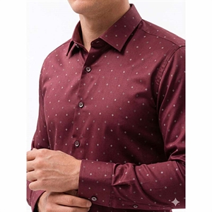 Koszula męska eleganckie we wzór krój slim fit produkt Turecki  M-2XL