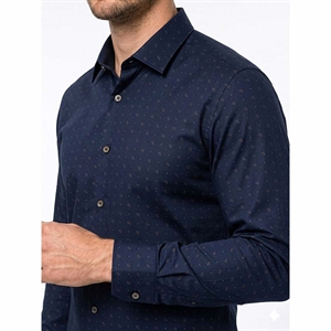 Koszula męska eleganckie we wzór krój slim fit produkt Turecki  M-2XL