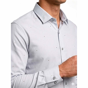 Koszula męska eleganckie we wzór krój slim fit produkt Turecki  M-2XL