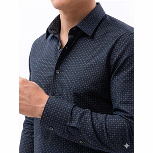 Koszula męska eleganckie we wzór krój slim fit produkt Turecki  M-2XL