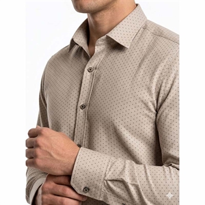 Koszula męska eleganckie we wzór krój slim fit produkt Turecki  M-2XL