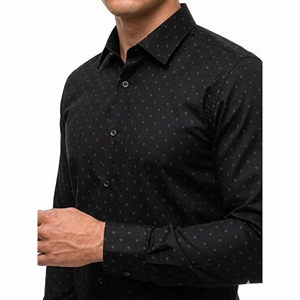 Koszula męska eleganckie we wzór krój slim fit produkt Turecki  M-2XL