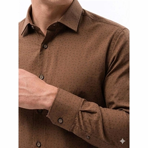 Koszula męska eleganckie we wzór krój slim fit produkt Turecki  M-2XL
