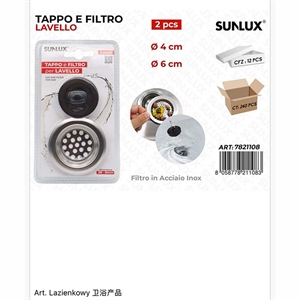 Korek i filtr do zlewu