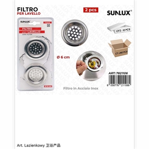 Korek i filtr do zlewu