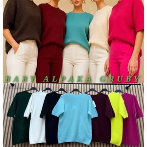 Sweter damski z krótkim rękawem