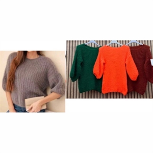 Sweter damski z krótkim rękawem