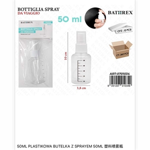 Butelka ze spryskiwaczem podróżnym 50ml
