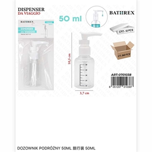 Butelka ze spryskiwaczem podróżnym 50ml