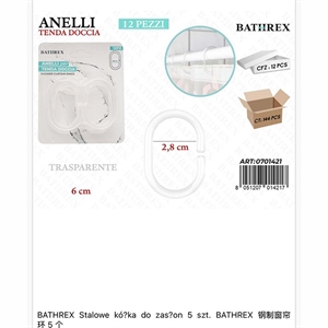 Kółka do zasłon prysznicowych