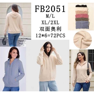 Bluza damska rozpinana na zamek z kapturem  M/L-XL/2XL