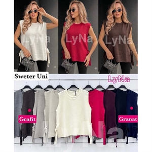 Sweter damski bez rękawów