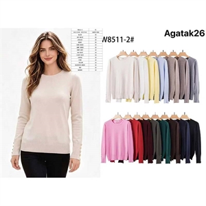 Sweter damski okrągły