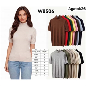 Sweter damski z krótkim rękawem