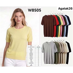 Sweter damski z krótkim rękawem