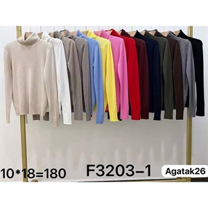 Sweter damski z półgolfem