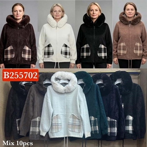 Sweter damski rozpinany na zamek