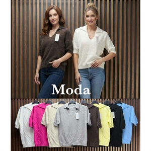 Sweter damski z krótkim rękawem