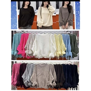 Sweter damski okrągły