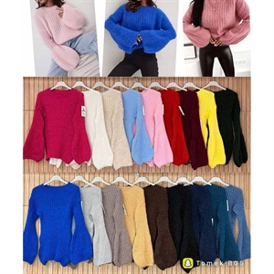 Sweter damski okrągły