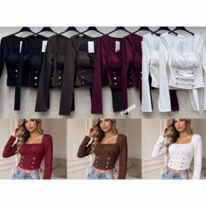Bluzka crop top damski produkt Włoski