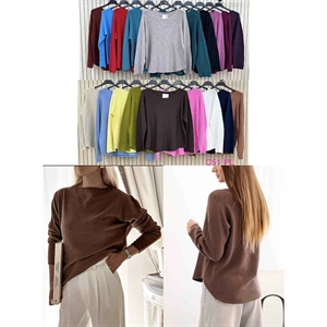 Sweter damski okrągły