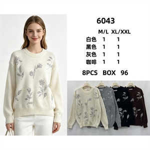 Sweter damski okrągły M/L-XL/2XL