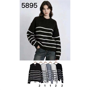 Sweter damski okrągły
