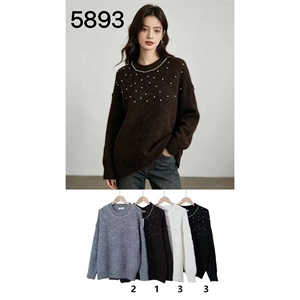 Sweter damski okrągły