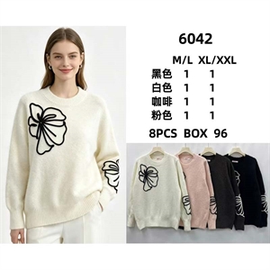 Sweter damski okrągły M/L-XL/2XL