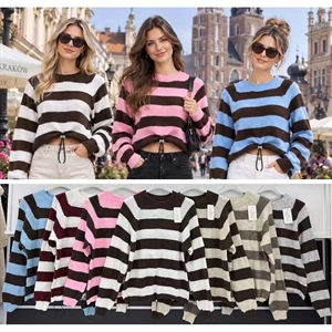 Sweter damski okrągły