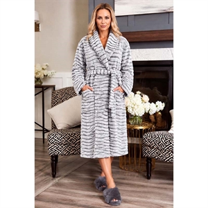 Szlafrok damski gruby polar Big Size  3XL-5XL