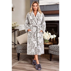 Szlafrok damski gruby polar Big Size  3XL-5XL