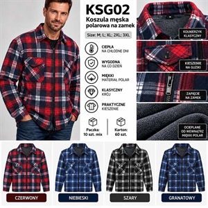 Koszula z długim rękawem M-3XL