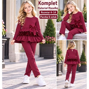 Komplet dziewczęcy 4-14 lat