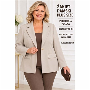 Żakiet damski PLUS SIZE 48-54
