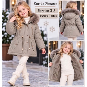 Kurtka dziewczęca 3-8 lat
