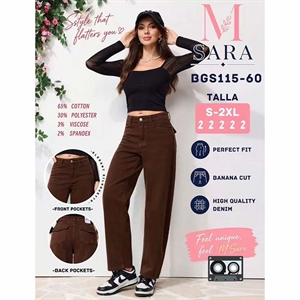Jeansy damskie Msara  S-2XL