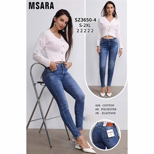 Jeansy damskie Msara  S-2XL