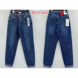 Jeansy z cekinami  XS-XL