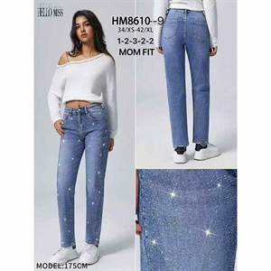 Jeansy z cekinami  34-42(XS-XL)