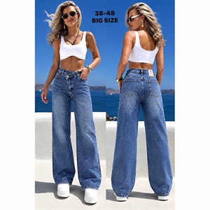 Jeansy szerokie nogawki Big Size  38-48