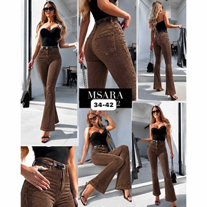 Jeansy dzwony damskie Msara  34-42