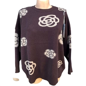 Sweter damski okrągły M/L-XL/2XL