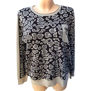 Sweter damski okrągły M/L-XL/2XL