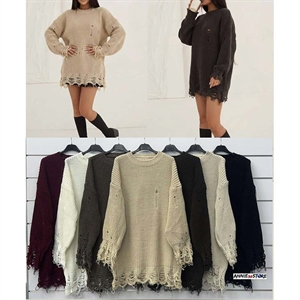 Sweter damski okrągły