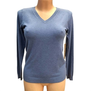 Sweter damski z dekoltem w serek S/M L/XL