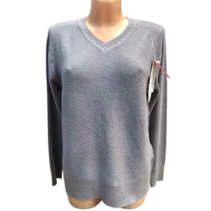 Sweter damski z dekoltem w serek M/L-XL/2XL