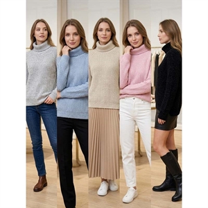 Sweter damski z golfem